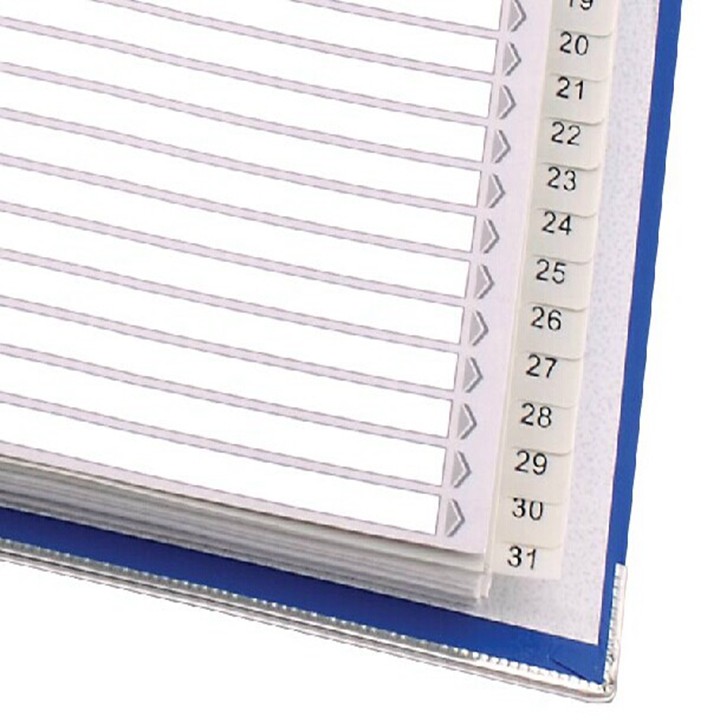 QIXIN IX899 색인 용지 31 페이지 월간 분류 용지 펀치 폴더 특수 11 홀 A4 페이징 용지-