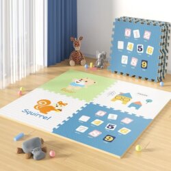 Eva Baby Crawling Mat Children's Puzzle Foam Floor Mat 60X60 Interlocking Floor Mat Large Thickened for Home Use