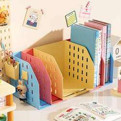 Desktop Bookshelf, Extendable Student Desk Storage Rack, Dopamine Dormitory Office File Storage Shelf