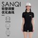 Sanqi swimsuit women's 2025 new hot model large size conservative one-piece flat corner swimming pool special racing swimsuit
