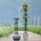 Small gardening flower stand single and double circle umbrella climbing frame clematis lantern flower climbing frame plant rose support
