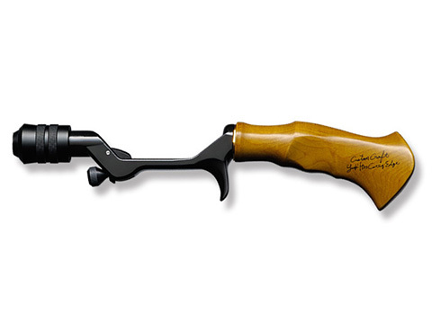 Megabass Pagani Retro Limited Fishing Rod - Wooden Handle, Carbon