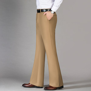 
Micro-flare trousers for men spring and summer new men's wide-leg pants business casual trousers versatile drape free straight pants for men