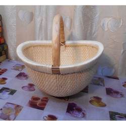 New Handmade Wicker Basket with Eight Compartments for Steamed Buns, Fruits, Candies, Wedding Gifts, and Eggs