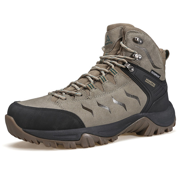 Haitu high-top hiking shoes for men in autumn and winter, water ...