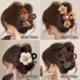 Autumn and Winter Plush Bow Clip Women's High-Level 2025 New Shark Clip Hair Clip Back of the Head Large Headwear