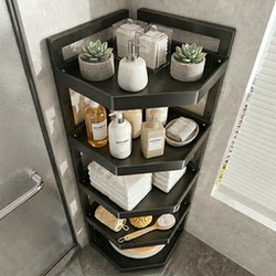 Bathroom Storage Rack Floor-Standing Corner Multi-Layer Storage Shelf for Shower Gel in the Bathroom