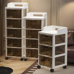 Trolley Storage Rack for Home Use, Floor-Standing Snack Storage, Office Under-Desk Drawer-Type Layered Miscellaneous Storage Cabinet