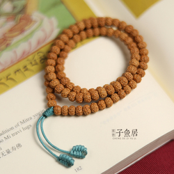 Fine Five-petal Small Vajra 6mm Small Size Rudraksha Seed Small Apple 108 Bracelet Bracelet Buddhist Beads Rosary
