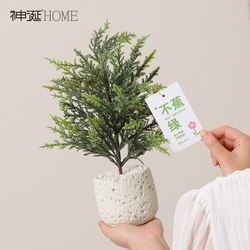 Nordic Style Fresh Artificial Green Plants Home Interior Office Desk Decoration Fake Flower Potted Plant Ornaments