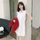 2025 Shirts Female Autumn and Winter Mid -length Stacking Inner Piece with Velvet Magic Planet with white vest sleeveless shirt