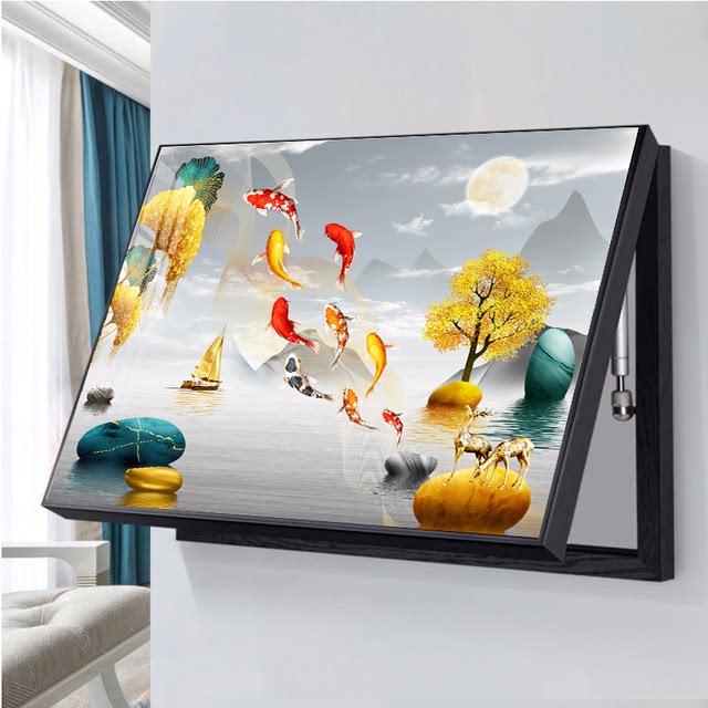 Meter box decorative painting, simple, modern, light luxury, punchfree
