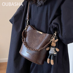 Retro Niche Accessible Luxury Bag for Women 2025 New Autumn and Winter Super Popular High-End Single Shoulder Crossbody Bag Hand-Held Bucket Bag