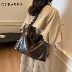 High-End Large-Capacity Bag for Women 2026 New Style Shoulder Crossbody Bag Light Luxury Niche Super Popular Commuter Tote Bag