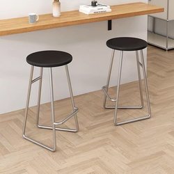 Simple Modern Bar Stool Home High Stool ins Style Solid Wood Bar High Chair Leisure Bar Stool