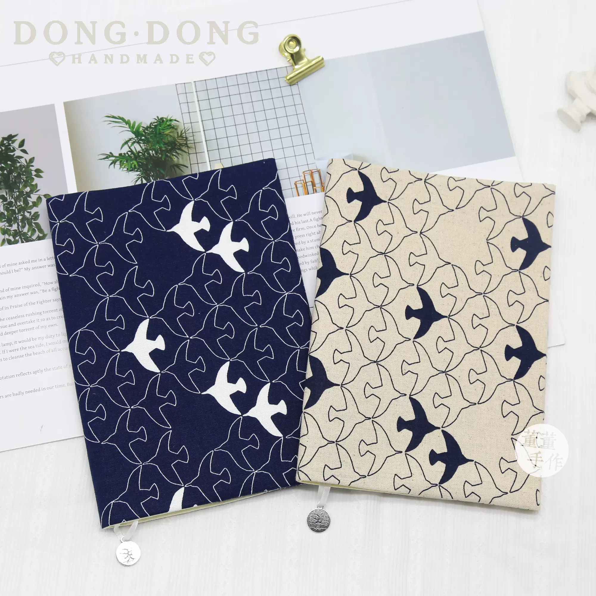 進口日本布飛鳥手工書衣hoboa5 A6餘白手帳本封皮 Taobao