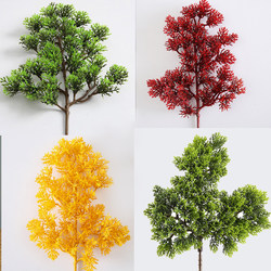 Artificial Thuja Tree Branches, Artificial Pine Tree Branches, Taihang Thuja Potted Plant Branches, Dead Tree Landscape Decoration, Plastic Pine and Cypress Leaves