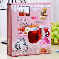 Photo Album with Insert Pages, Large 6-Inch, 200 Photos, 6inch Laminated Couple Photo Albums, Boxed Photo Album, Children's Photo Album