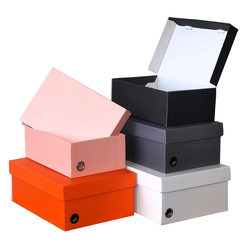 Shoe Box, Paper Box, Foldable Storage Box, Kraft Paper Packaging Box, Shoe Box, Box Storage, Paper Shoe Box