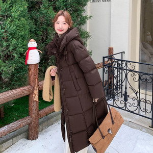 
High-end women's down jacket women's long 2025 new winter fashion thickened over-the-knee casual warm jacket