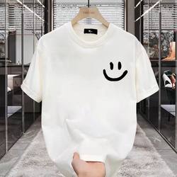 American-Style Cool Heavyweight Pure Cotton Short-Sleeve T-Shirt for Young Men and Women, Summer ins Trendy Street Style Loose Round-Neck Top