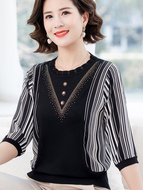 2025 autumn new  fashion casual shirt versatile women's clothing ice silk feather splicing design ostrich hair
