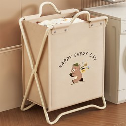 Dirty Clothes Basket, Foldable Storage Bin for Home Use, Dormitory Laundry Bucket with Lid, Bathroom Dirty Clothes Container, High Aesthetic Value