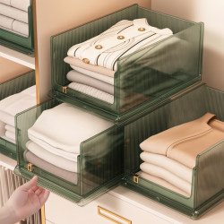 Wardrobe Layered Storage Organizer for Home Use, for Clothes and Pants, Drawer-Style Compartment Basket, Miscellaneous Storage Box, Shelf
