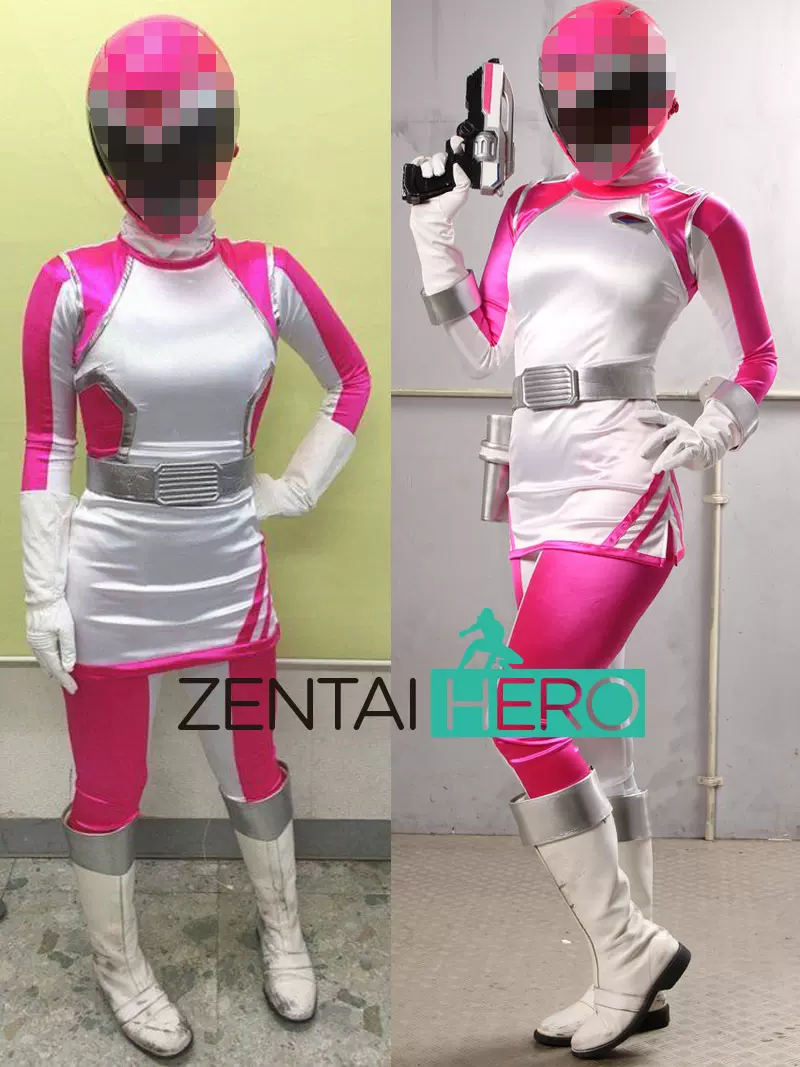特摄女战士英雄gigalady cos战队服装红白连体紧身衣扮演服两件套-Taobao