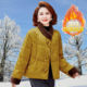 
New mother's winter clothing plus velvet and thickened cotton-padded jacket, short style, stylish, lightweight and warm cotton-padded jacket for middle-aged and elderly people