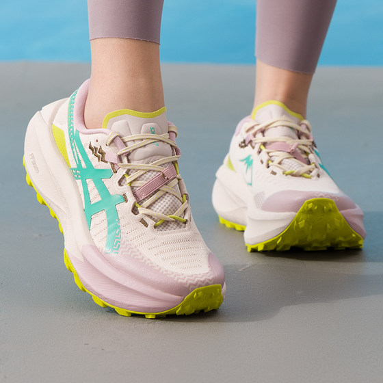 
ASICS outdoor cross-country running shoes for women spring new TRABUCO MAX 5 sports shoes shock-absorbing running shoes