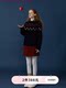 Cat sauce purple retro round neck lazy style sweater women fair island