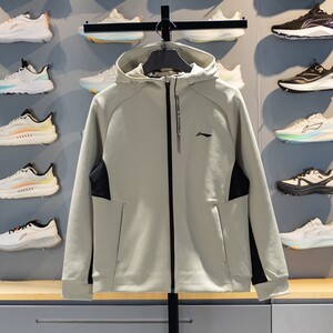 
Li Ning Men's Three-dimensional Cutting Knitted Hooded Jacket 2026 Spring New Sports Cardigan Sweater AWDW057