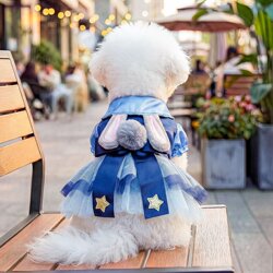 Petcircle Pet Circle Spring and Summer New Dog Clothing Collection Easter Bunny Police Officer Puffy Gauze Skirt Collection