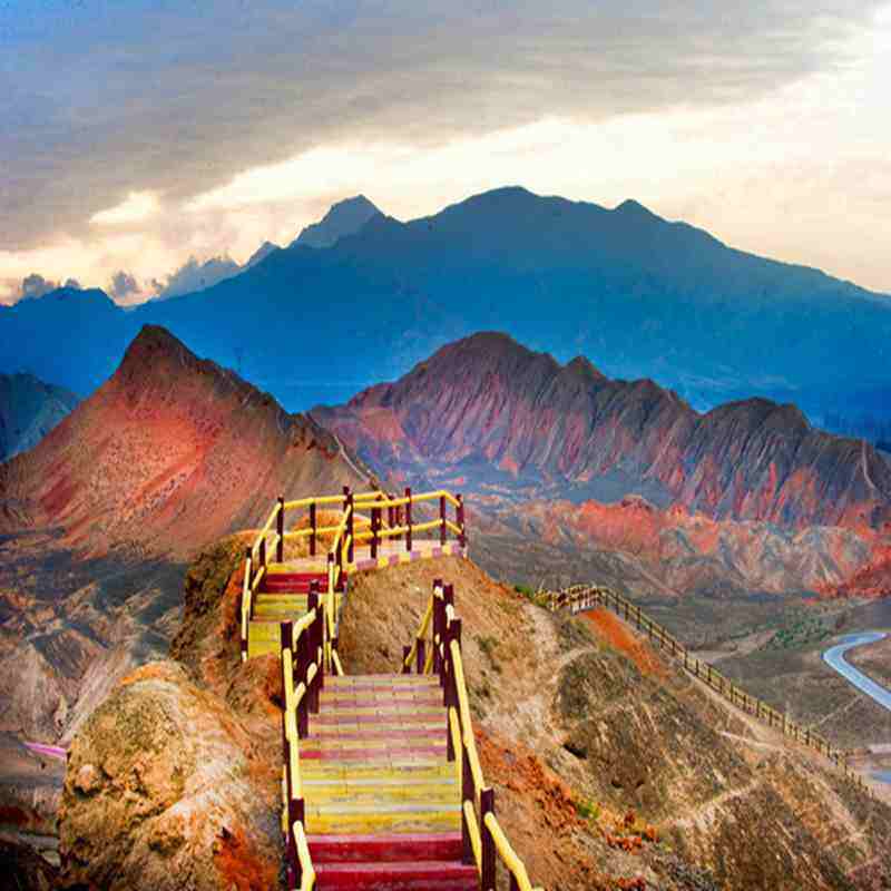 甘肃敦煌旅游5天4晚 莫高窟张掖七彩丹霞平山湖6人纯玩团高档酒店