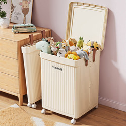 Toy Storage Box, Household Plush Storage Basket, Storage Box, Large Capacity, Extra Large Doll Snack Storage Box with Lid