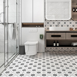 Nordic Modern Full Ceramic Tile 400*400 Kitchen Bathroom Balcony Restaurant Non-Slip Trendy Small Tile