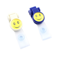 Environmentally Friendly Id Card Holder, Badge Holder, Card Clip, Plastic Clip, Metal Clip, Smiley Face Clip, Work Id Card Clip