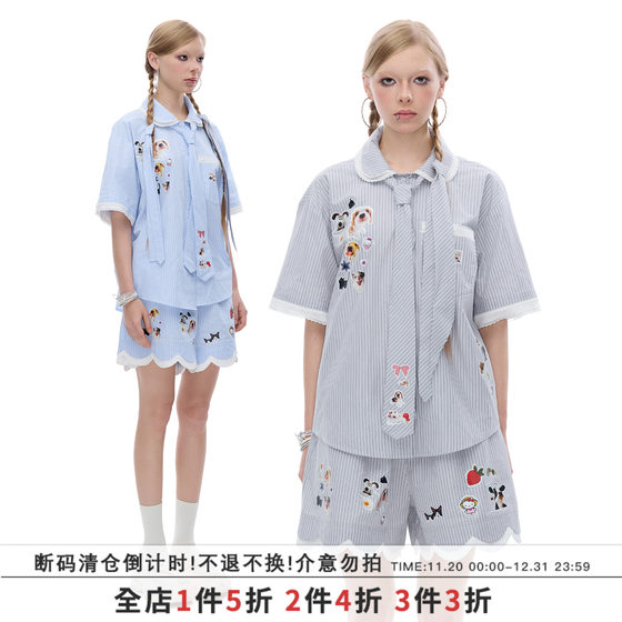 
SUMIYAKI 27 American Fun Set Short Sleeve Shirt Shorts