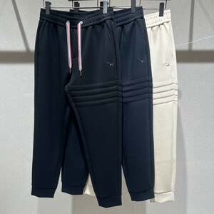 
European high-end autumn new style men's casual sports pants, small feet trendy brand slim fit trousers, fashionable stretch sweatpants