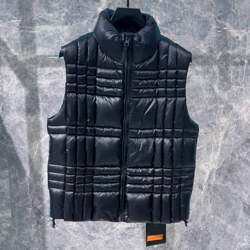 European high-end autumn and winter men's slim fit down vest