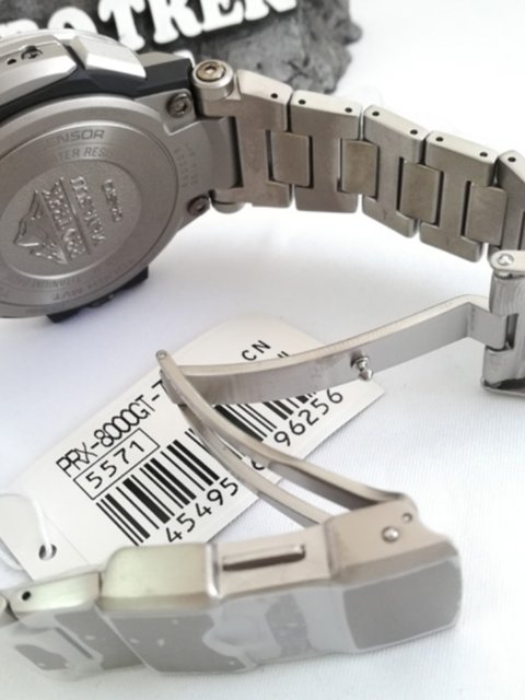 Casio mountaineering titanium alloy PRX-8000GT-7PR/yt-1B/7A solar radio wave outdoor men's watch
