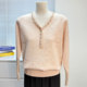Mom's autumn knitted bottoming shirt 2025 new middle-aged and elderly fashion women's loose v-neck thin tops