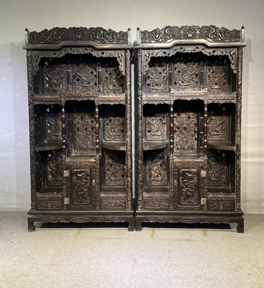 大工の家宝に！ 超特大 規格外！紫檀木彫り 墨壺 全長80cm 重量16kg