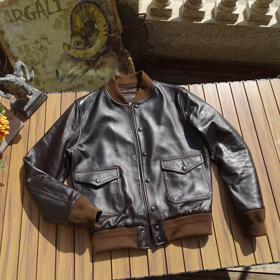 A1 Flying Club Piring Pymalist New Zealand Sheepskin Men's Template short jacket
