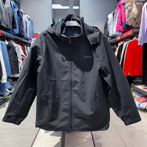 
Peak sports windbreaker men's spring and autumn windproof outdoor removable hooded jacket zipper cardigan top F2241231