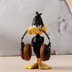 Cartoon Daffy Duck Personalized Headphone Stand Storage Headband Holder Home Tv Cabinet Ornament Living Room Desktop Decoration