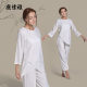 Kangya Ya Yoga clothing set female loose cotton cotton hemps white linen yoga cloth
