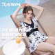 TOSWIM hot spring body dress swimsuit women's swimsuit conservative slim and slightly fat slim and meat-covering vacation swimsuit
