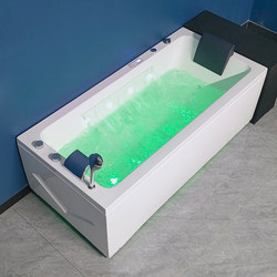 Acrylic Massage Bathtub Surfing Small Apartment Home Bathroom Large Waterfall Bubble Bathtub Intelligent Constant Temperature Deep Bubble